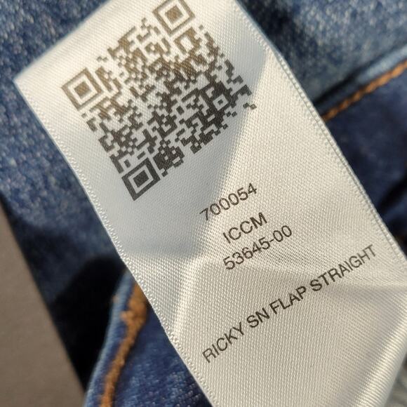 True Religion Mens Jeans Ricky 42x35  Blue Medium Wash Denim‎ Relaxed Straight - Picture 5 of 16